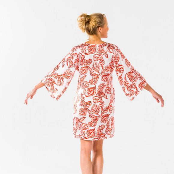 Coral Ice Cube Dress - Picture 3 of 3